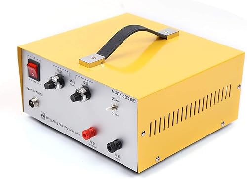 Máquina de soldadura por puntos de joyería de 110 V 80 A 400 W, máquina de soldadora de joyas de pulso brillante para bricolaje utilizada para