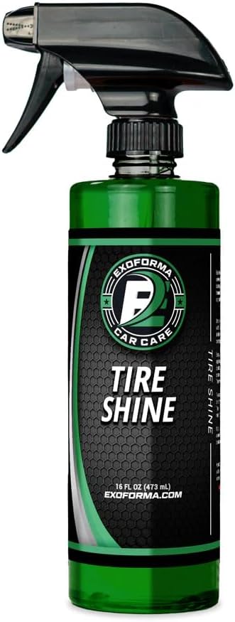 Tire Shine - Solvent Based Durable Tire Dressing, Easy to Apply & Lasts Weeks On Tires, Leaves Behind a Matte & Satin Deep Black Look