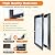 HANIML XL Dog Door for Exterior Doors, Heavy Duty Aluminum Doggy Door, Extreme Weather Doggie Door, Giant Dog Door for Large and Extra Large Dogs Up to 220 lbs, Dual Flap Insulated Dog Door, Lockable