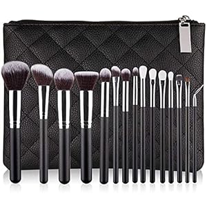 15 pc Makeup Brush Multifunctional Makeup Tool Portable Makeup Brush for Face Makeup Eye Makeup Black