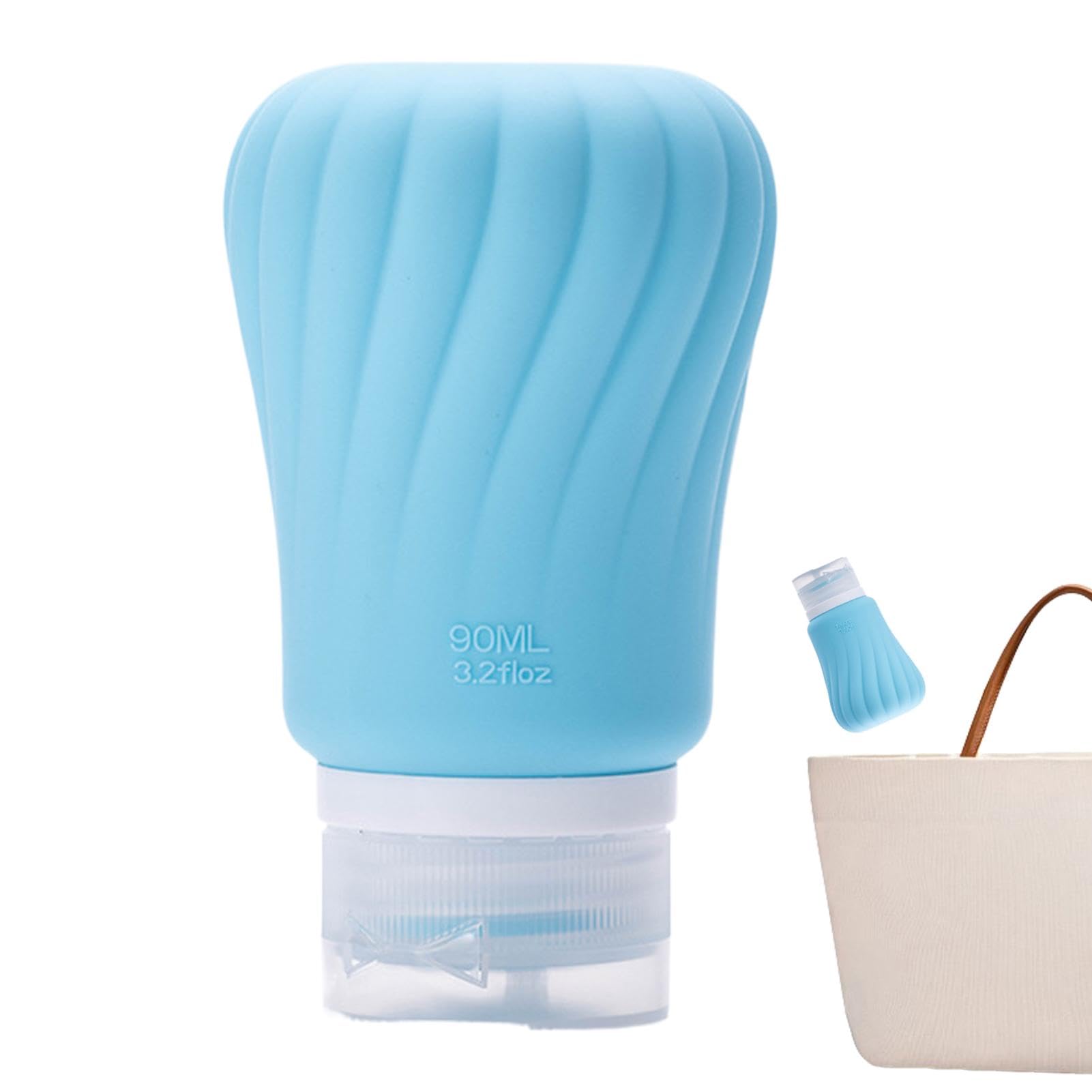 Portable Travel Bottles 90ml Squeezable Silicone Tube Travelling  Toiletry Bottles Cosmetic Squeeze Bottle Refillable Travel Size Toiletry