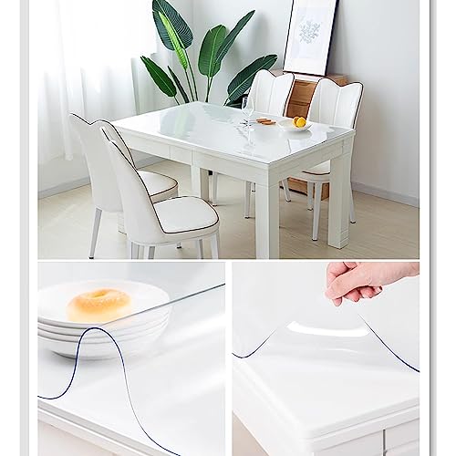 Nappe Transparente PVC antibactérienne contre taches et rayures