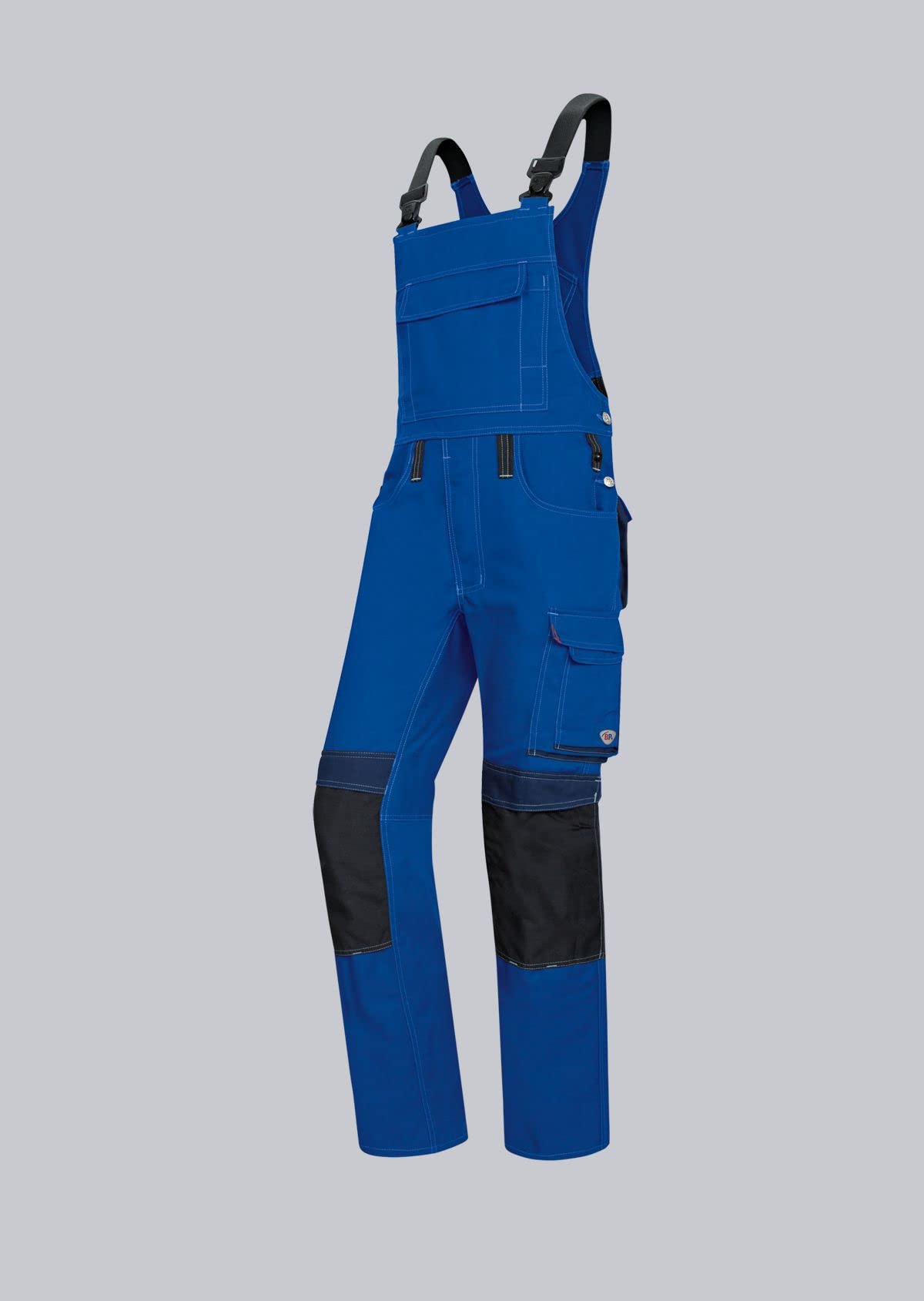 BP 1820-565-5632 Men'S Work Trousers, Higher Waist At The Back, 285,00 G/M², Fabric Blend With Stretch, Anthracite/Black, Size 35/36N