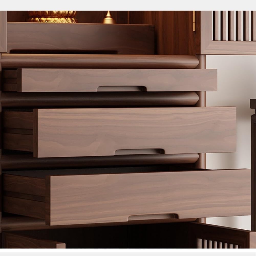 Tavola d'altare Cinese Altare Domestico in Legno di Olmo | Cassettiera Zen Consolle(Piccolo)
