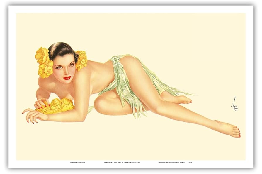 Amazon.com: Varga Girl - June 1943 - Vintage Pin Up Girl