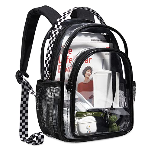 LIGHT FLIGHT Clear Backpack Heavy Duty Transparent Backpack Set See Through Bookbags Durable Backpacks for College, Security