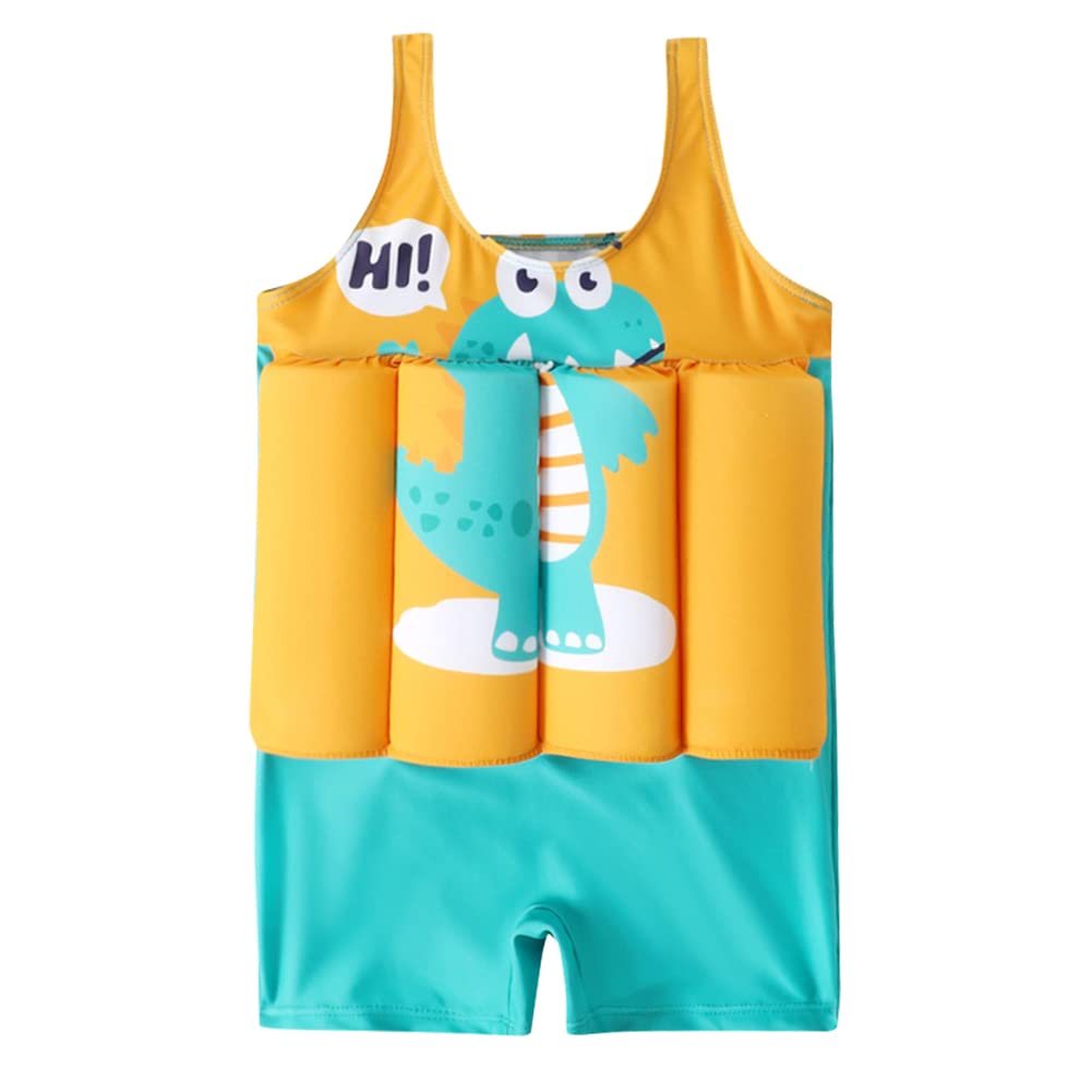 IDOPIP Kids Boys Girls Floatation Swimsuit with Adjustable Buoyancy Baby Float Suit Swim Vest One Piece Swimwear Bathing Suit