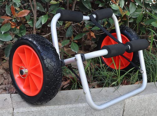 METER STAR 2 peças rodas de carrinho de caiaque de 25,4 cm, roda de pneu à prova de perfuração para