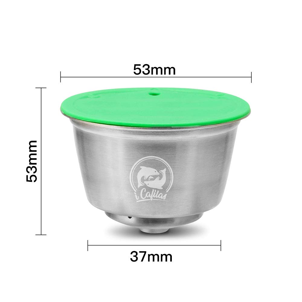 Cápsula de café reutilizable de acero inoxidable Cápsula de café 14g Soporte de filtro de cápsulas de café para máquina Dolce Gusto