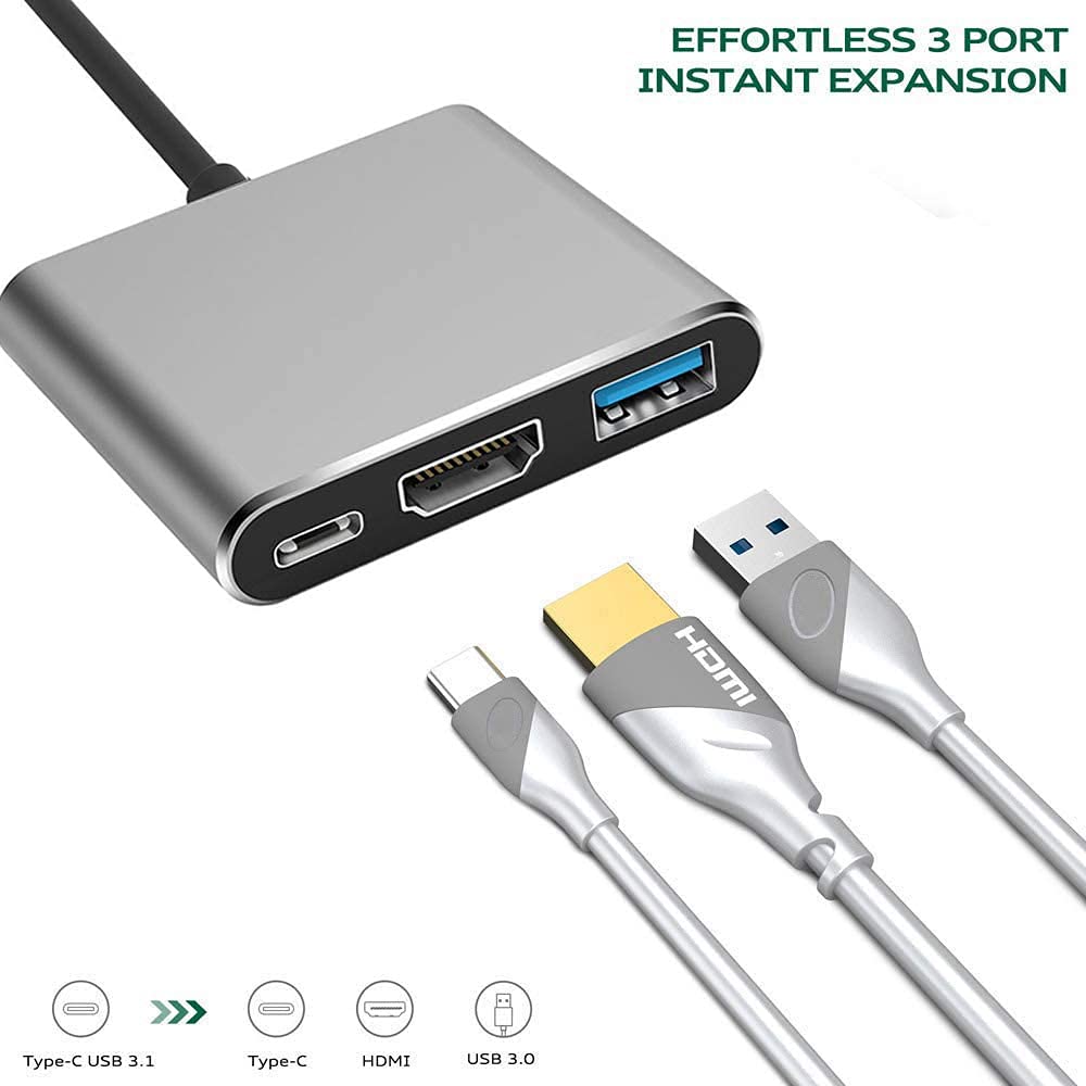 Amazon.co.jp: KIHENG USB C - HDMI マルチポートアダプター USB 3.1