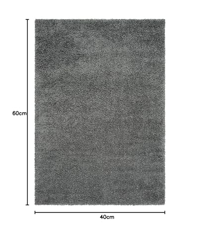 Image of Modern Micro Fiber Rug /Carpet for Hall, Bedroom, Kichen, Kids Room, Baby Room Etc.Color-Dark Grey Size 5x8 feet