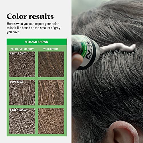JUST FOR MEN Shampoo-In Color, Hair Color, Ash Brown H-20 (3 Pack) - image 6