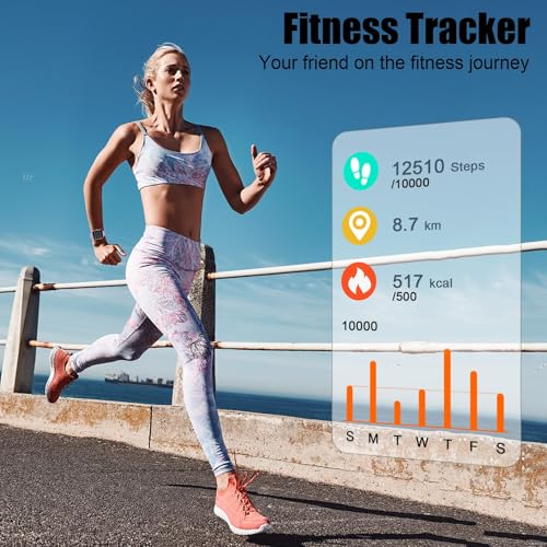 Image of Smart Watch for Men Women (Answer /Make Call), 1.96 inchHD Smartwatch with Heart Rate /Sleep Monitor /Pedometer, 113+ Sports Modes, New Fitness Watch IP68 Waterproof, Activity Tracker for Android iOS-Purple