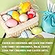 24 Stück Bunte Ostereier aus Kunststoff zum Aufhängen, Ostereier Deko Ostereier zum Aufhängen, Ostereier zum Aufhängen für Ostern Geschenk Osterjagd Osterbaumschmuck Zuhause Garten Party Deko