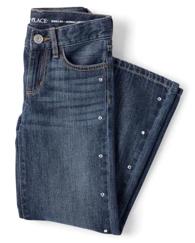 Image of The Children's Place Girls' Wide Leg Jeans