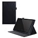 Fire HD 10 Case, Amazon Fire HD 10 2015 Case, rooCASE Dual View Leather PU Folio Slim Fit Lightweight Folding Stand Cover Auto Wake / Sleep, Black