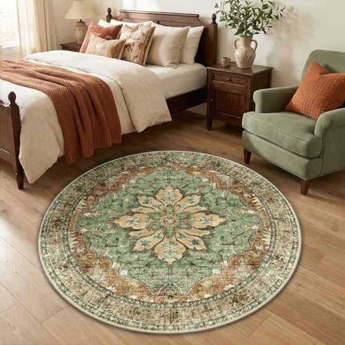 40% Off RELEANY Washable Round Area Rug 4ft - Image 2