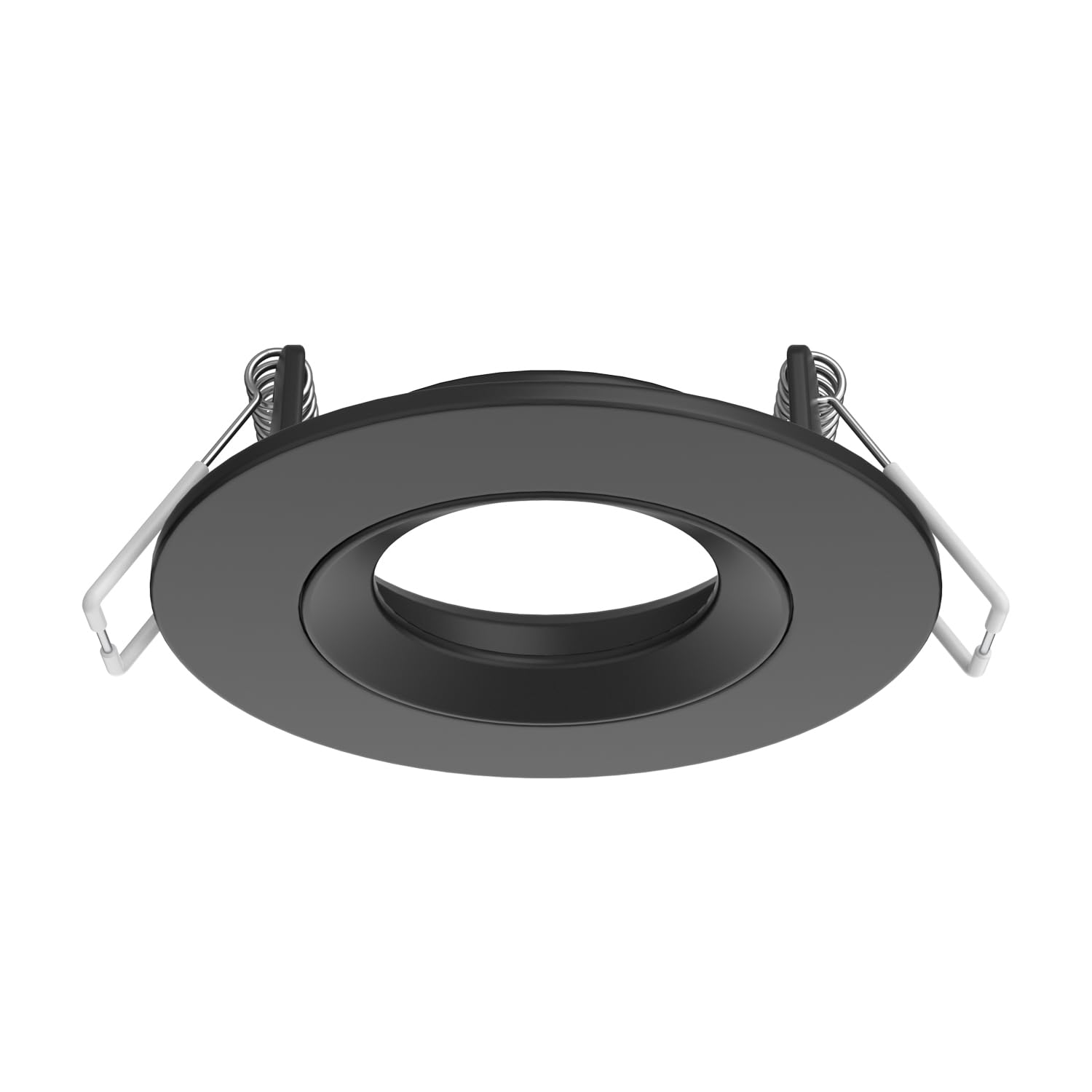 TRAXON LUXPOINT® Aro Circular Orientable DT003 para Bombilla LED GU10 Marco de Bombilla Aluminio Corte Techo Ø70mm (Negro, Pack 10 und)