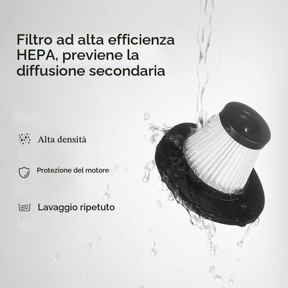 Aspirapolvere A Mano, USB Aspirapolvere Portatile Potente 120W 4000PA Ricaricabile Aspiratore Senza Fili, Ideale per Casa/Ufficio/Auto (Rosa),Rosa