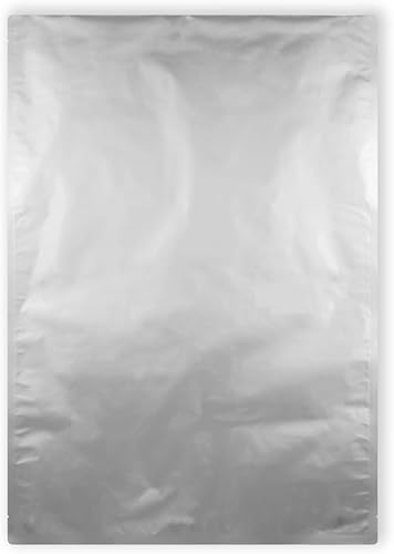 Bolsas herméticas de Mylar de 5 galones (19 x 28 pulgadas) para almacenamiento de alimentos a largo plazo, grosor estándar genuino, herméticas al