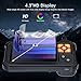 SKYBASIC Industrial Endoscope Borescope Camera with Light, 4.3'' HD Digital Handheld Waterproof Sewer Tools Snake Inspection Camera with 8 LED Lights 16.5FT Semi-Rigid Cable, Gadgets for Men