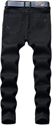 Miniatura 2 de Pantalones de mezclilla lavados rasgados y desgastados para hombre