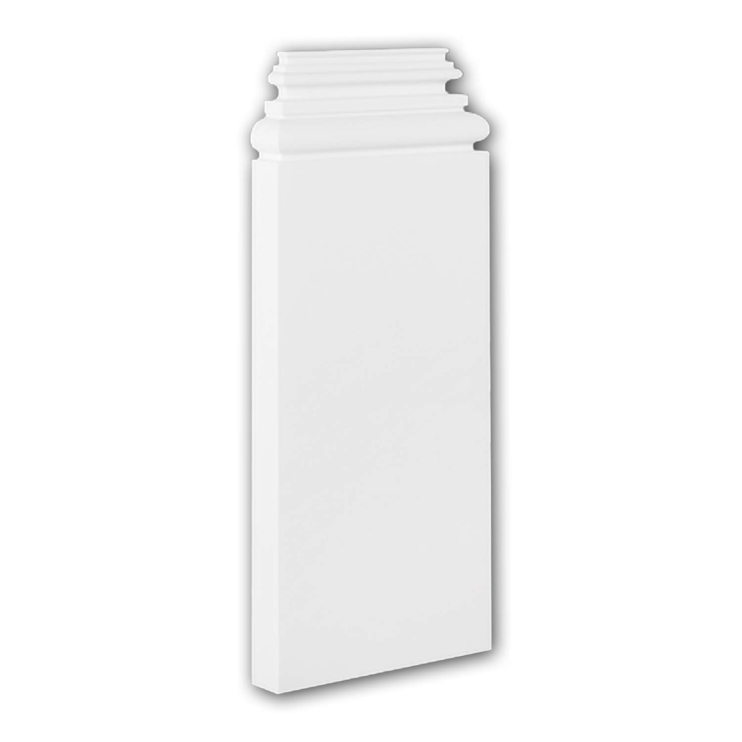 PRO[f]home® - Pilaster Base 123400 Decorative Element Timeless Classic Design White Profhome