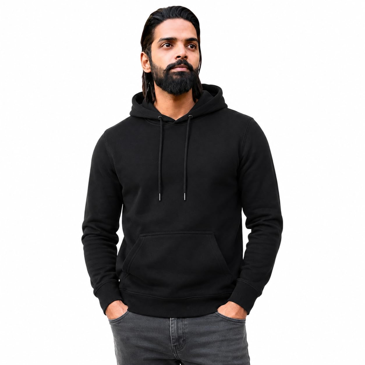 chandre Men's Hooded Sweatshirt, Full Sleeve Hoodie, Kangaroo Pocket-picture-0