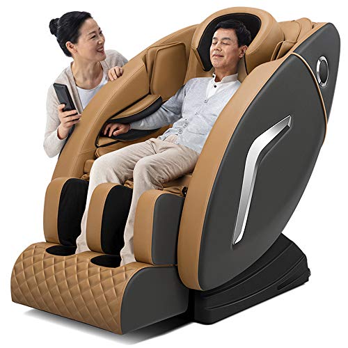 Elektrischer Shiatsu-Massagestuhl Ganzkörper Mit Airbag-Massage SL-Track Gebogene Lange Schiene Drahtloser Bluetooth-Lautsprecher USB-Ladegerät