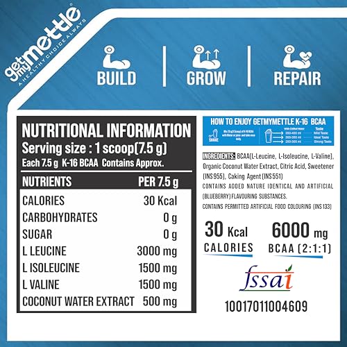 Image of Getmymettle Alpha Whey Protein 907g Kesar Pista Delight, BCAA Blueberry, 250g - Premium Whey for Muscle Building, Enhanced Recovery, Digestive Enzymes