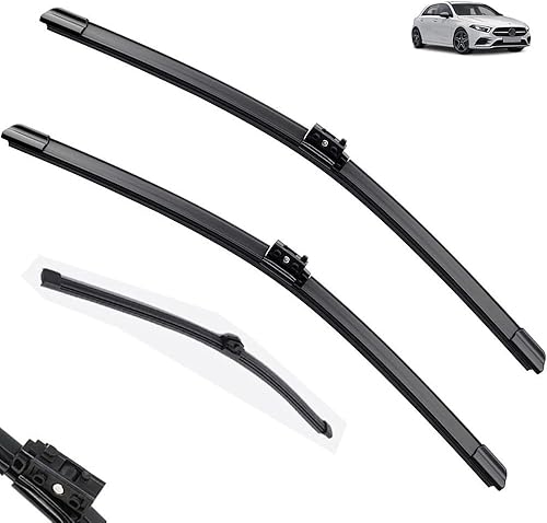 Limpiaparabrisas delantero trasero compatible con Mercedes Benz Clase A W177 2018-2022, accesorios para parabrisas A180 A200 A220 A250 180 2019