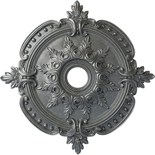 Image of Ekena Millwork CM28BEPLS Benson Classic Ceiling Medallion, Platinum