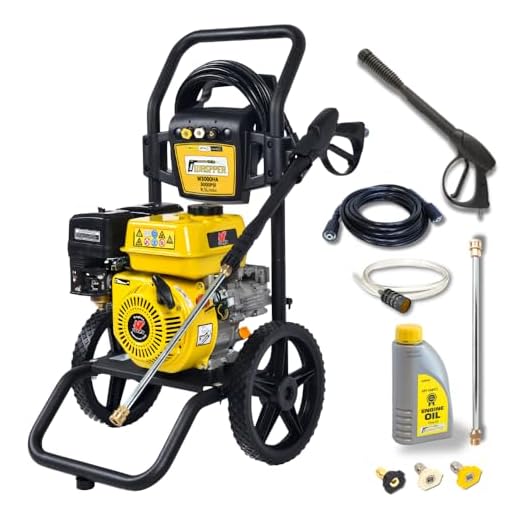3. WASPPER ✦ Petrol Pressure Washer 3000 PSI