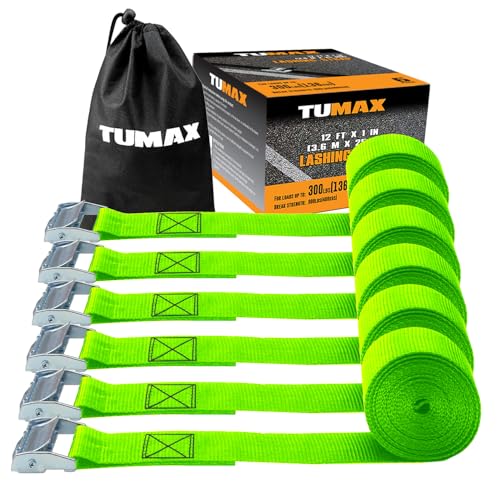 1 x 12' Lashing Straps Cargo Tie-Down Strap (6pk)