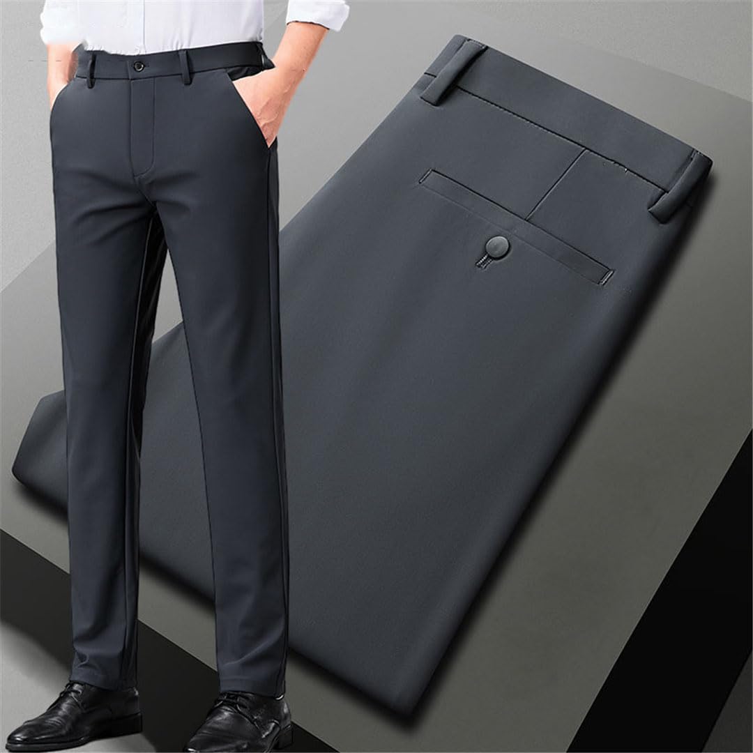 Vogrtcc Pantaloni Casual da Uomo Pantaloni Dritti Larghi
