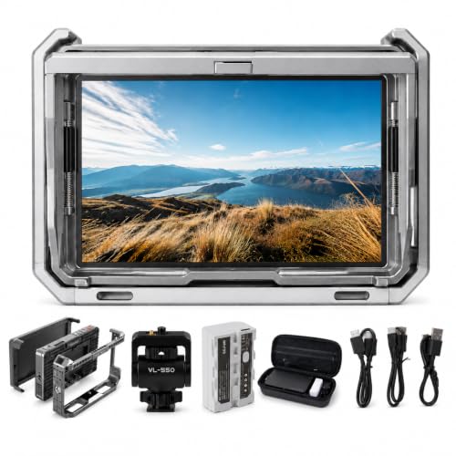 Image of VILTROX DC-X3 6-Inch 2000 Nits Monitor with Rig Cage, 4K30 HDMI, 3G-SDI