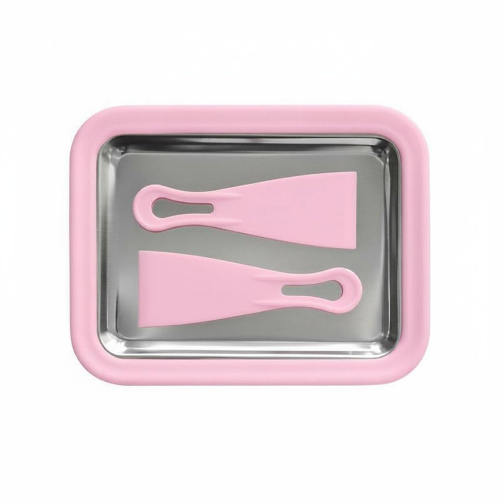 Mini Size Rolled Ice Cream Pan Easy to Use Chilled Yogurt Appliance Multi Purpose Rolled Ice Cream Tray No Electricity Needed for Children, Party, Sakura Pink | Home & Garden-image-11