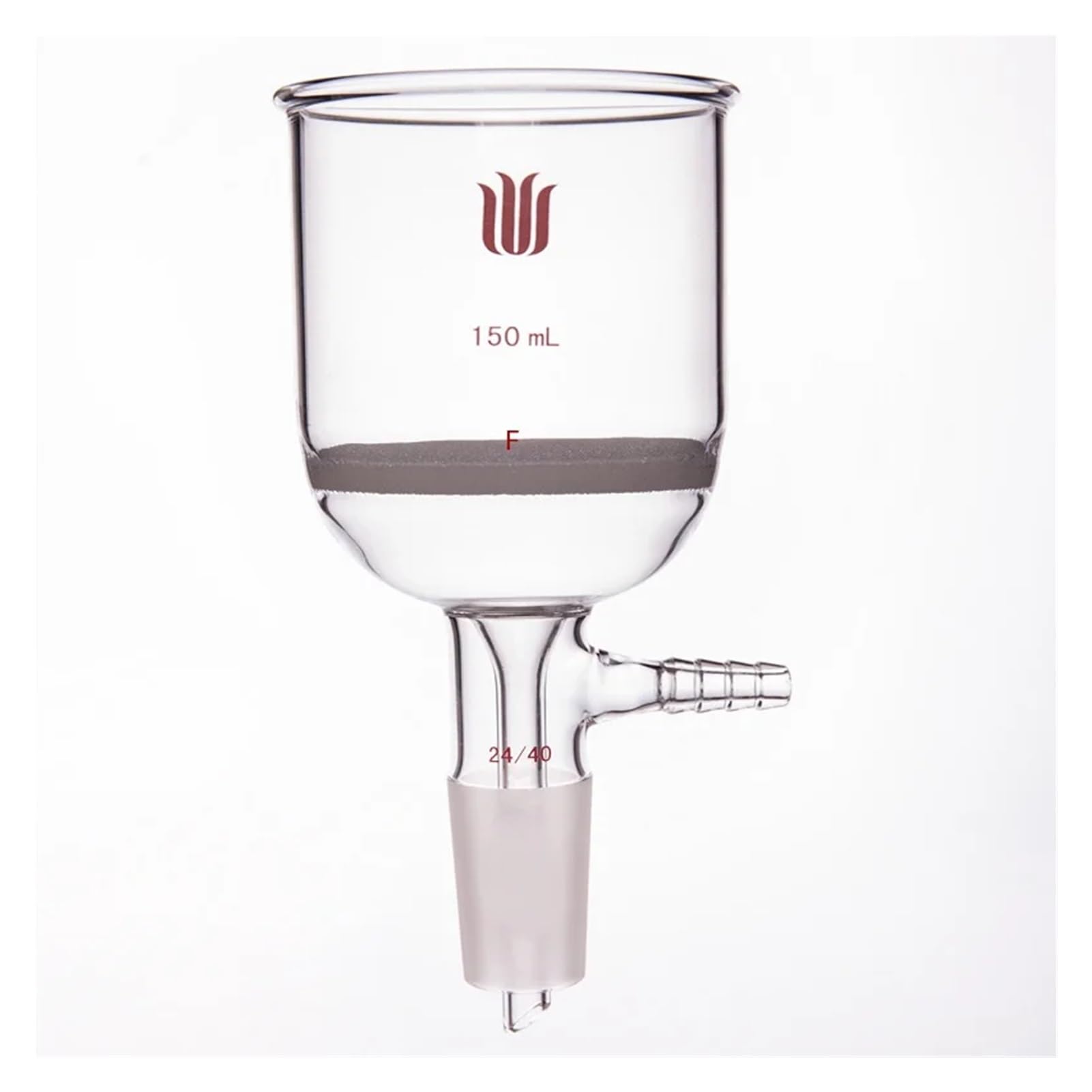 Embudo de núcleo de de 15mL-150mL con Junta de molienda, Junta Interna 24/40, Embudo de Filtro Buchner for Uso en Laboratorio(F366024F)