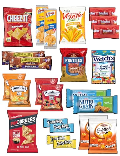 image for BLUE RIBBON Snack Box Care Package Variety Pack (52 Count) Cookies Chi