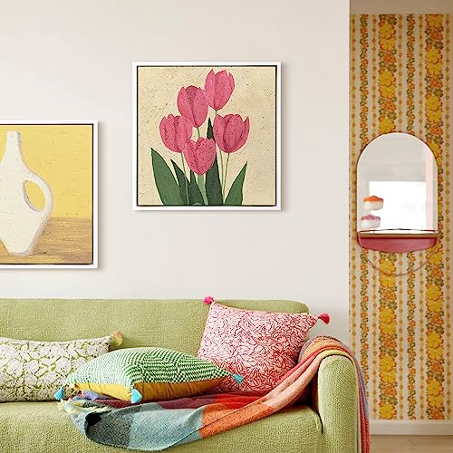 Image of Canvas Frame,10x10 Square Floating Painting Frames,0.9 inch Deep,White