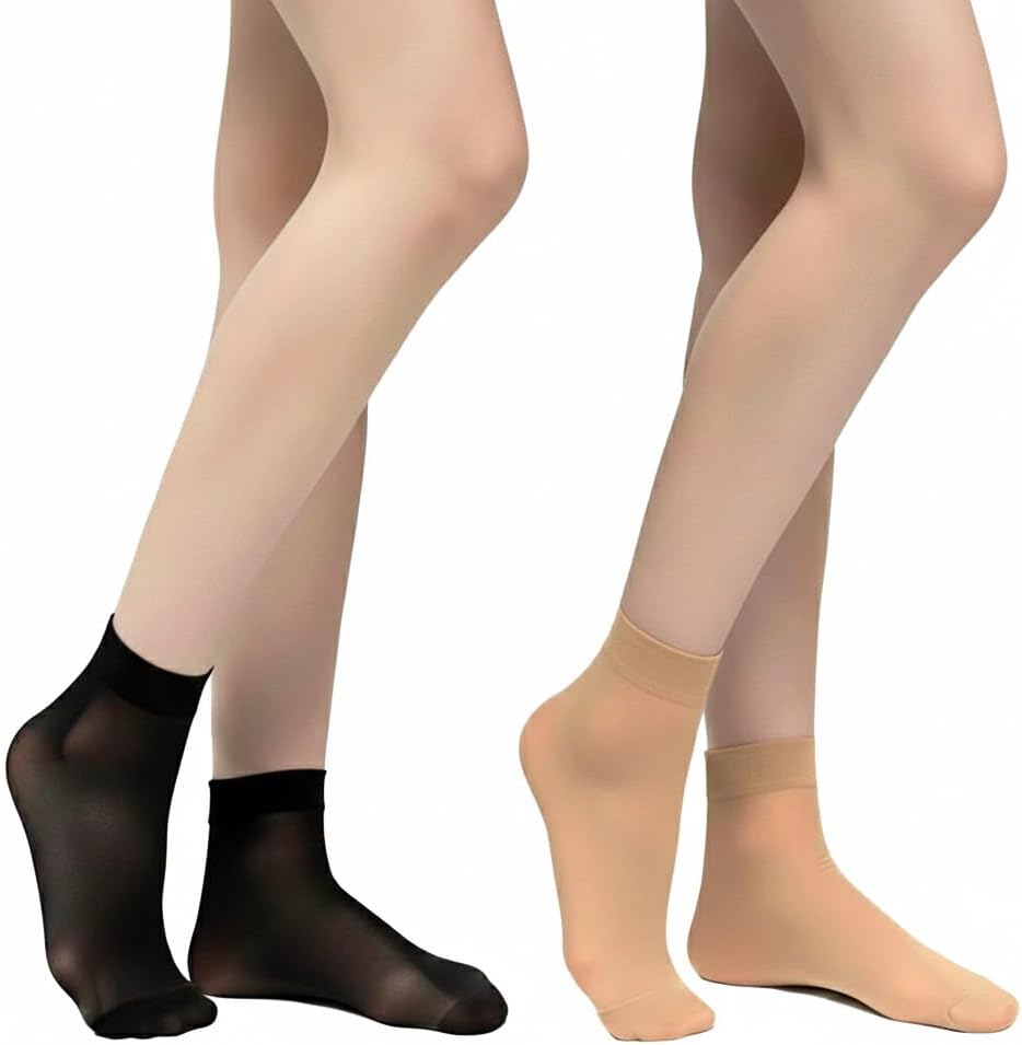 MALVA 10 Pairs Women's Ankle Low Cut Sheer Socks (30 Den) - Image 2