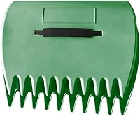 Qirvaten Large Leaf Scoops Hand Rakes - Ergonomic Leaf Grabbers with Claws for Easy Yard Cleanup, Grass & Debris (Dark Green Pair)
