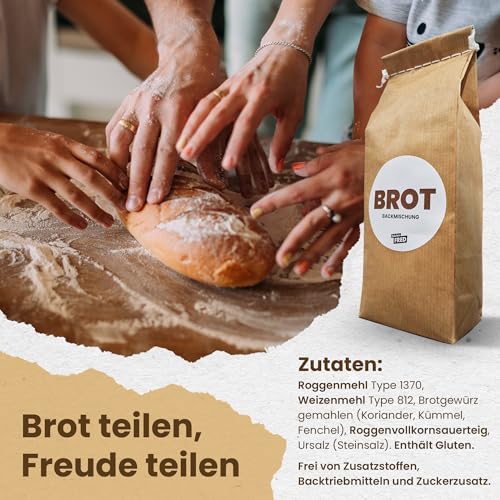 BACKDOSE Einweihungsgeschenk für Haus und Wohnung - Brot und Salz Box - Umzugsgeschenk, Einzugsgeschenk, Richtfest, Geschenk zum Umzug im Mini-Umzugskarton von Fräulein Fred