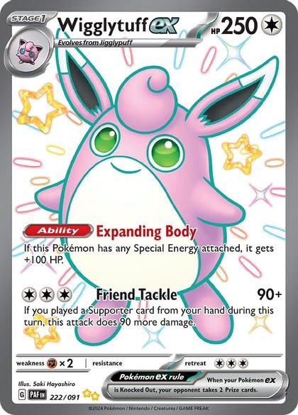 Amazon.com: Pokemon – Wigglytuff ex 222/091