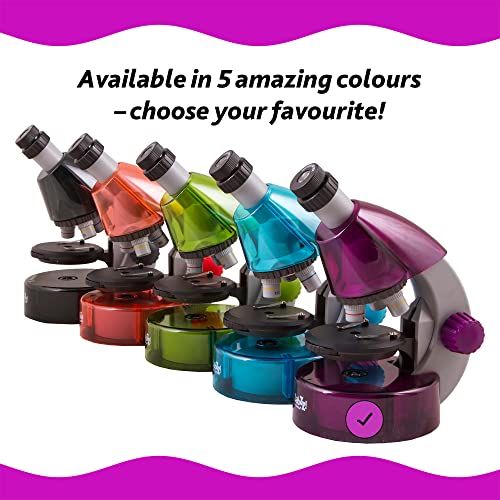 Levenhuk Labzz M101 Amethyst Microscope For Kids With Experiment Kit – Choose Your Favorite Color #TOP3
