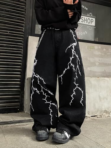DFGIGT Embroidered Hip-Hop Jeans