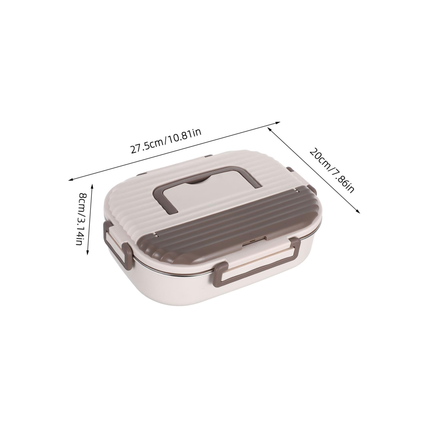 COLLBATH Doppelstöckige Edelstahl Bento Lunchbox Auslaufsicher Brotdose Spülmaschinenfest Vielseitige Aufteilung für Schule Büro Picknick und Reisen