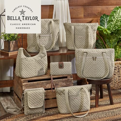Image of Bella Taylor Simple Crossbody, Quilted Handbag for Women