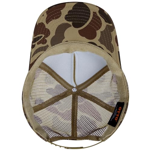 Image of OTTO Polyester Foam Front 5 Panel High Crown Mesh Back Trucker Hats in 97, Bulk, Wholesale