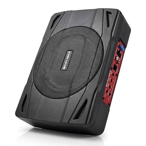 Caliber Haut Parleur Voiture - Caissons de Basse 500W - Subwoofer Voiture - 100W RMS - Noir - 290 x 210 x 72 mm